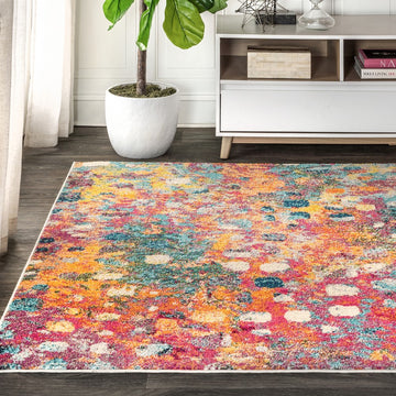 Inspired contemporary Pop Modern Abstract Area Rug